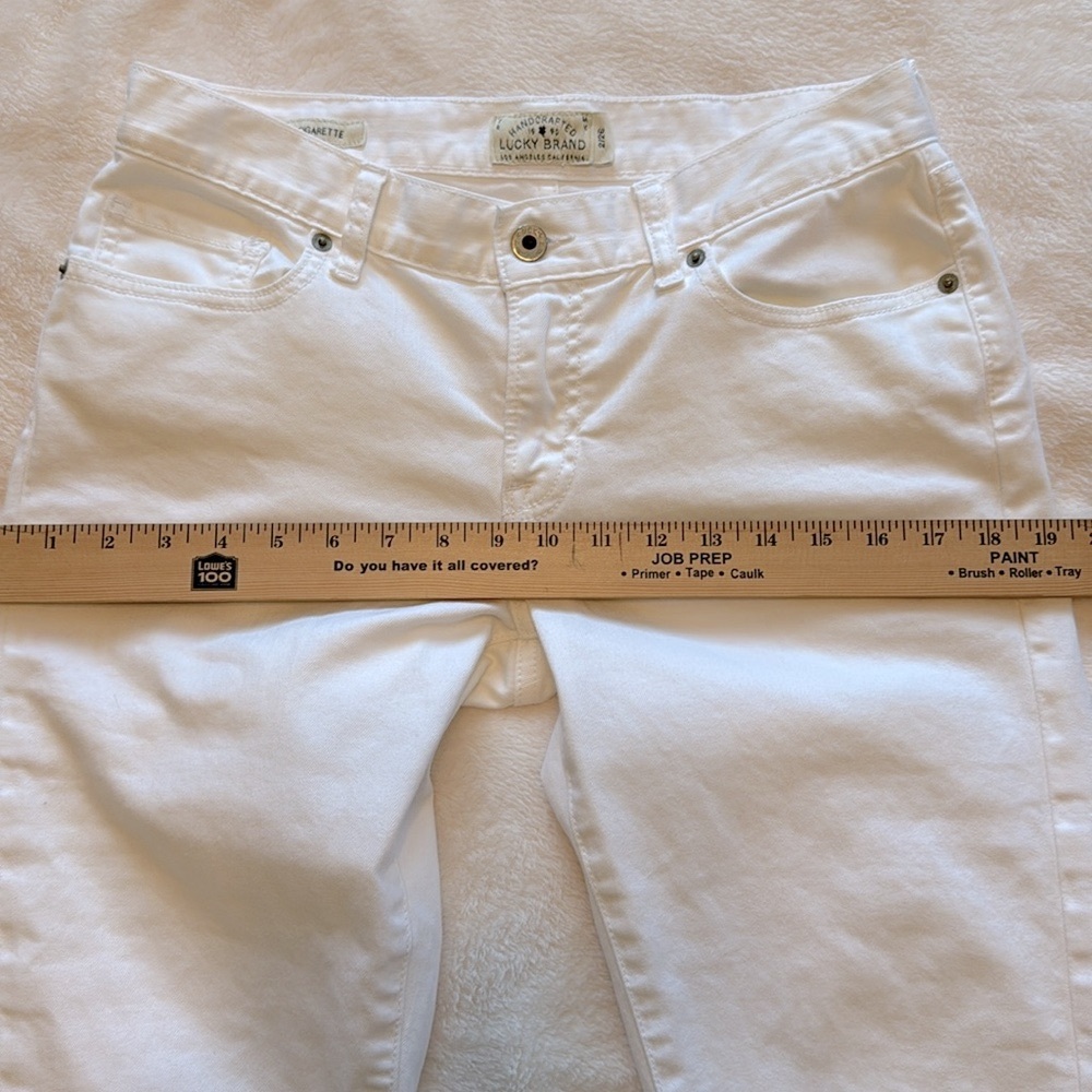 Lucky Brand Sienna Cigarette White Denim Jeans - Picture 11 of 13